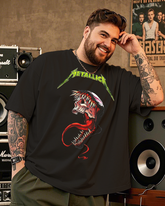 Metallica Heavy Metal Rock Music Band Men's Plus Size Short Sleeve T-Shirt