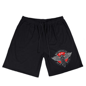 Men's MOTORCYCLES BORN FREE Motor with Wings Casual Graphic Plus Size T-Shirt & Short