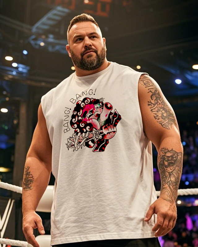 Mick Foley Hardcore Men's Plus Size Sleeveless T-Shirt