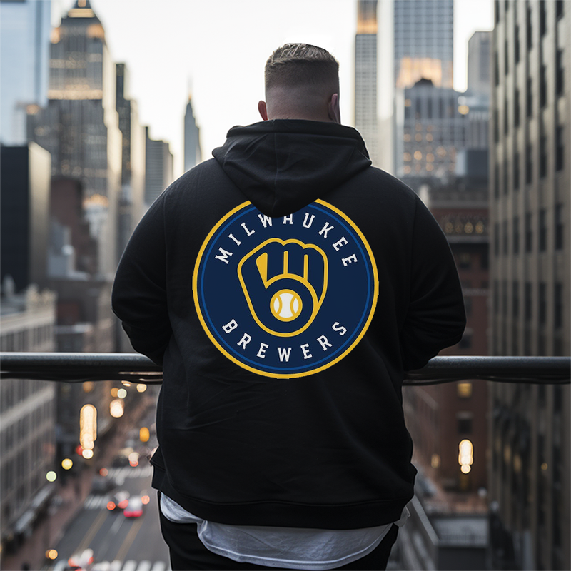 Men's Milwaukee Brewers Plus Size Hoodie
