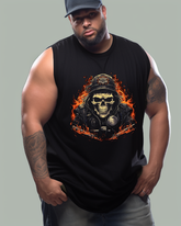 Outlaw Biker Skull Men's Sleeveless Tee