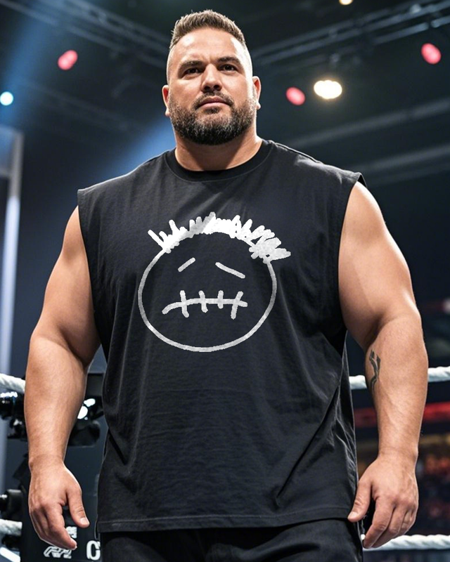 Sad Jack Men's Plus Size Sleeveless T-Shirt