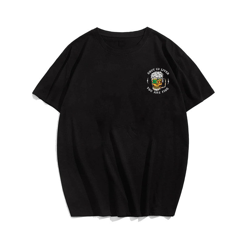 Men's Shut Up Liver You Are Fine St. Patrick Day Plus Size T-Shirt & Short