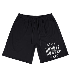 Men's Stay Humble Hustle Hard Print Plus Size T-Shirt & Short