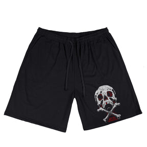 Men's TOUCH TIMES DON'T LAST Skull Graphic Plus Size T-Shirt & Short