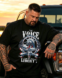 Men's 250-America Big & Tall 100% Cotton T-shirts
