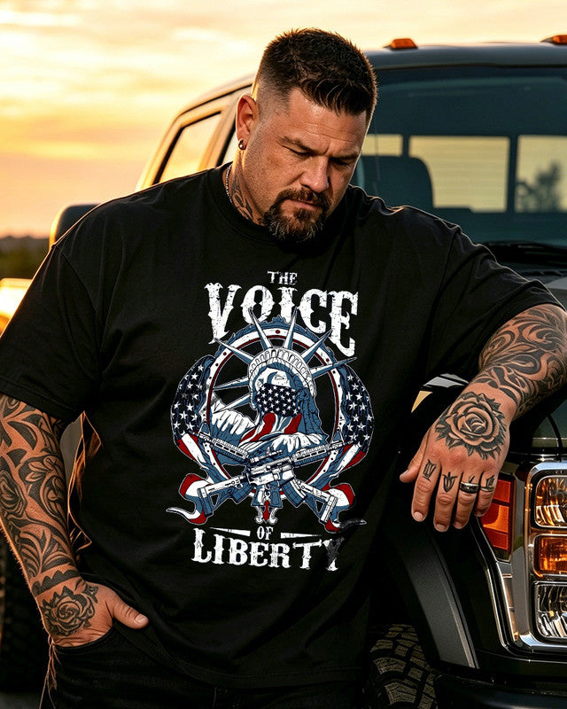 Men's 250-America Big & Tall 100% Cotton T-shirts