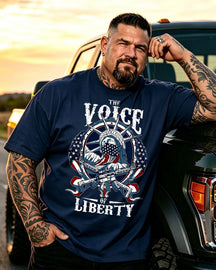 Men's 250-America Big & Tall 100% Cotton T-shirts