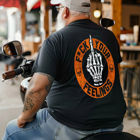 Men's Two Words One Finger Plus Size T-Shirt & Short