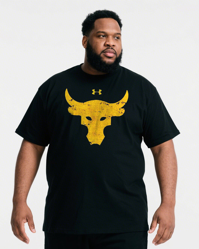 UNDER ARMOUR - Project Rock Men's 100% Cotton Big & Tall T-Shirt