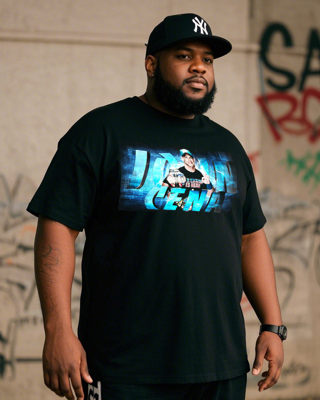 WWE Men's 100% Cotton Big & Tall T-Shirt