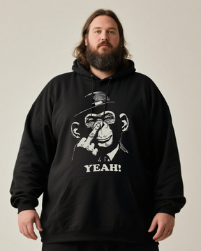 YEAH Men's Big & Tall Cotton Hoodie
