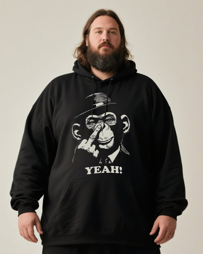 YEAH Men's Big & Tall Cotton Hoodie