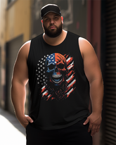 American flag faces evil dead  Men's Sleeveless Tee