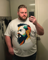 Beard-man Men's 100% Cotton Big & Tall T-Shirt