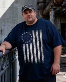 Men's Betsy Ross Flag Big & Tall T-shirts