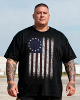 Men's Betsy Ross Flag Big & Tall T-shirts