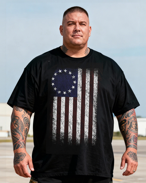 Men's Betsy Ross Flag Big & Tall T-shirts