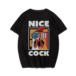 Nick Cock Men Plus Size Oversize T-shirt for Big & Tall Man