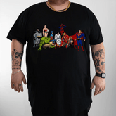 Funny Jesus and His Apostles Men Plus Size Oversize T-shirt for Big & Tall Man