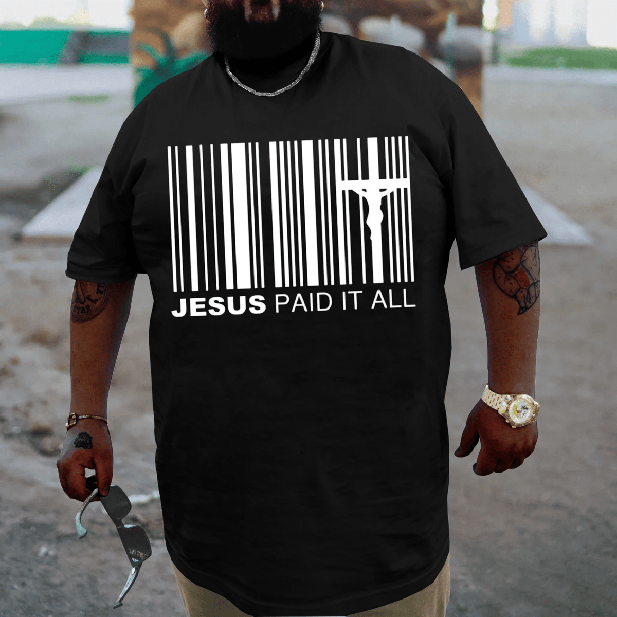 Jesus Paid It All Plus Size T-shirt