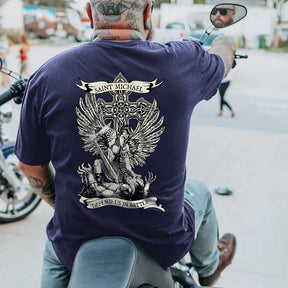 Saint Michael Defend Us Plus Size T-Shirt