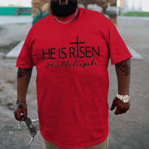 He Is Risen Hallelujah Plus Size T-shirt