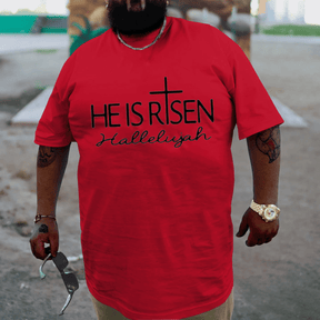 He Is Risen Hallelujah Plus Size T-shirt