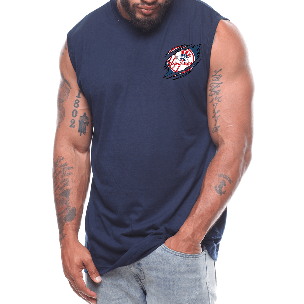Tearing Effect Back Fashion Sleeveless