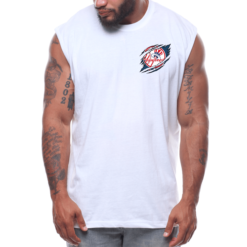 Tearing Effect Back Fashion Sleeveless