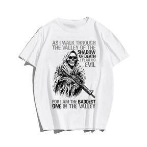 BADDEST IN THE VALLEY Men's Big & Tall 100% Cotton T-Shirt