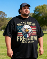 Men's The 250th Anniversary of Independence Day Big & Tall 100% Cotton T-shirts