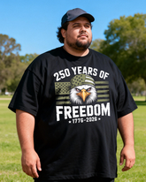 Men's The 250th Anniversary of Independence Day Big & Tall 100% Cotton T-shirts