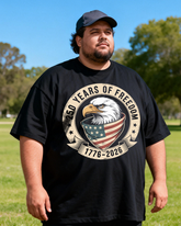 Men's The 250th Anniversary of Independence Day Big & Tall 100% Cotton T-shirts
