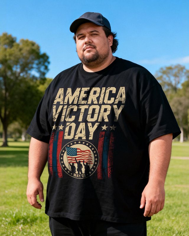 Men's The 250th Anniversary of Independence Day Big & Tall 100% Cotton T-shirts