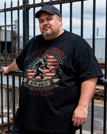 Men's The 250th Anniversary of Independence Day Big & Tall 100% Cotton T-shirts