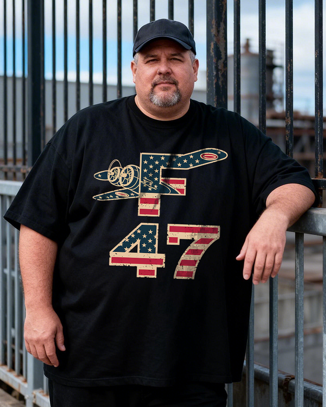 Men's The 250th Anniversary of Independence Day Big & Tall 100% Cotton T-shirts