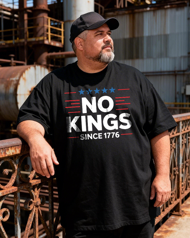 Men's The 250th Anniversary of Independence Day Big & Tall 100% Cotton T-shirts