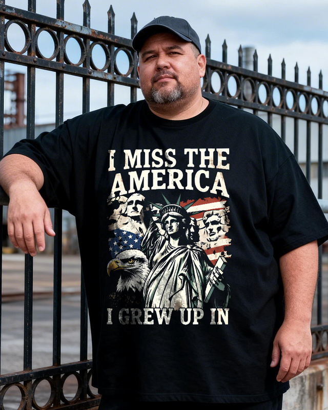 Men's The 250th Anniversary of Independence Day Big & Tall 100% Cotton T-shirts