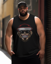 Funky Monkey wearing sunglasses Men's Sleeveless Tee