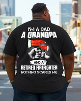 Men's I Am A Dad A Grandpa and A Retir Plus Size T-Shirt