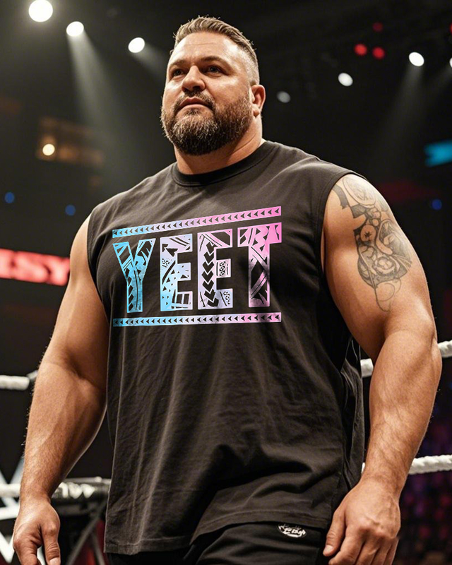 YEET Men's Plus Size Sleeveless T-Shirt